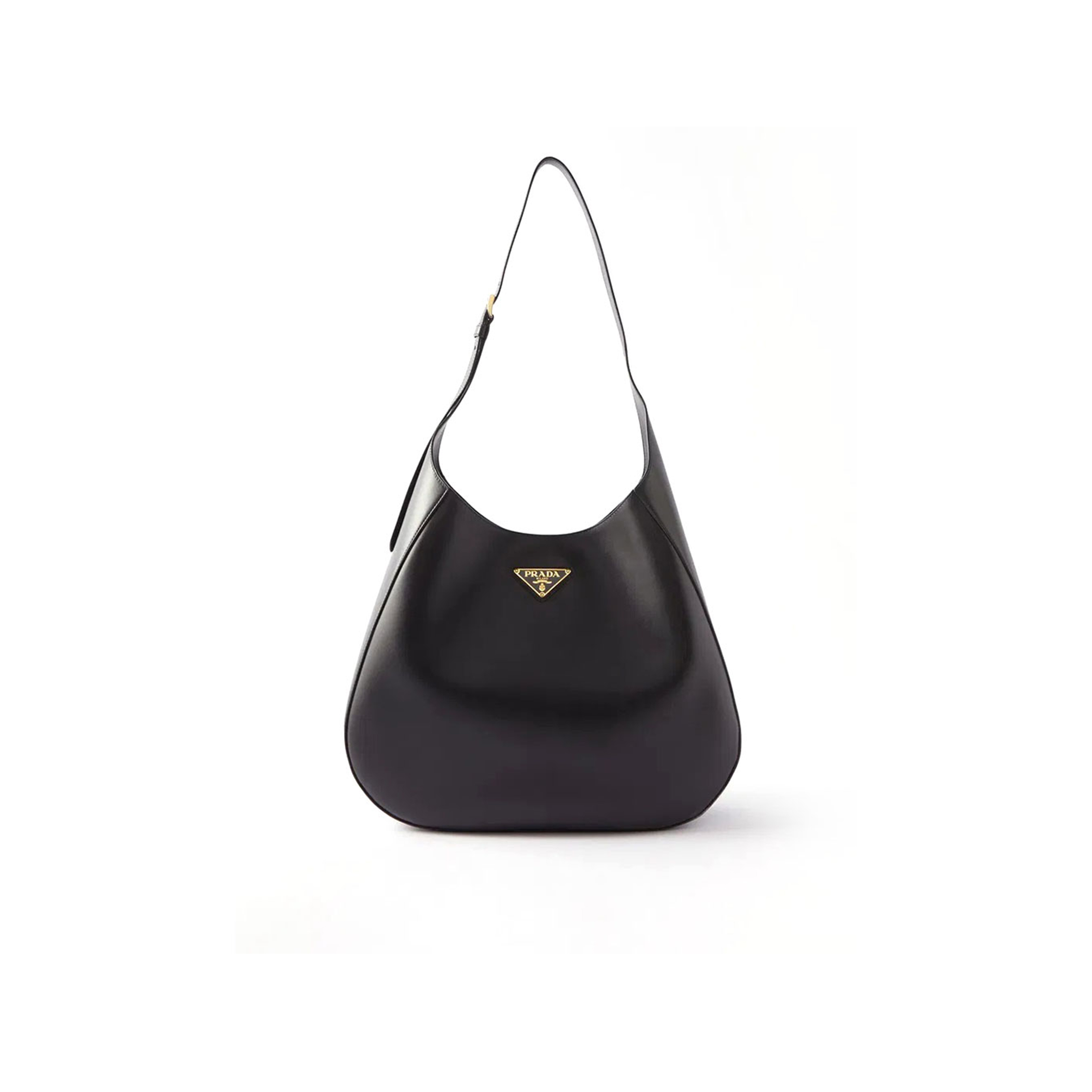 PRADA CITY MEDIUM LEATHER SHOULDER BAG IN BLACK 1BC181 (40*30*9cm) 